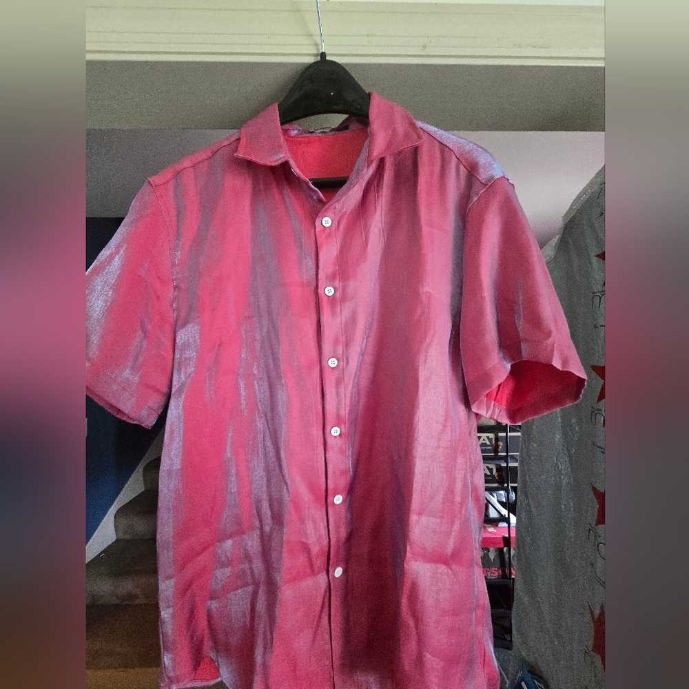 Pink Button-Up Shirt